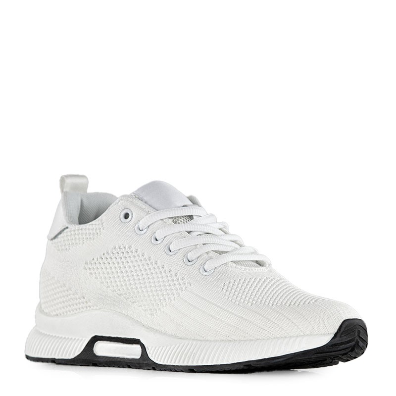 Sneaker męski podwyższający  | biały +5.5cm | Mario Bertulli
