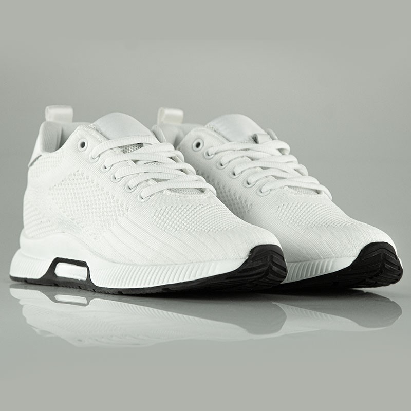 Sneaker męski podwyższający  | biały +5.5cm | Mario Bertulli