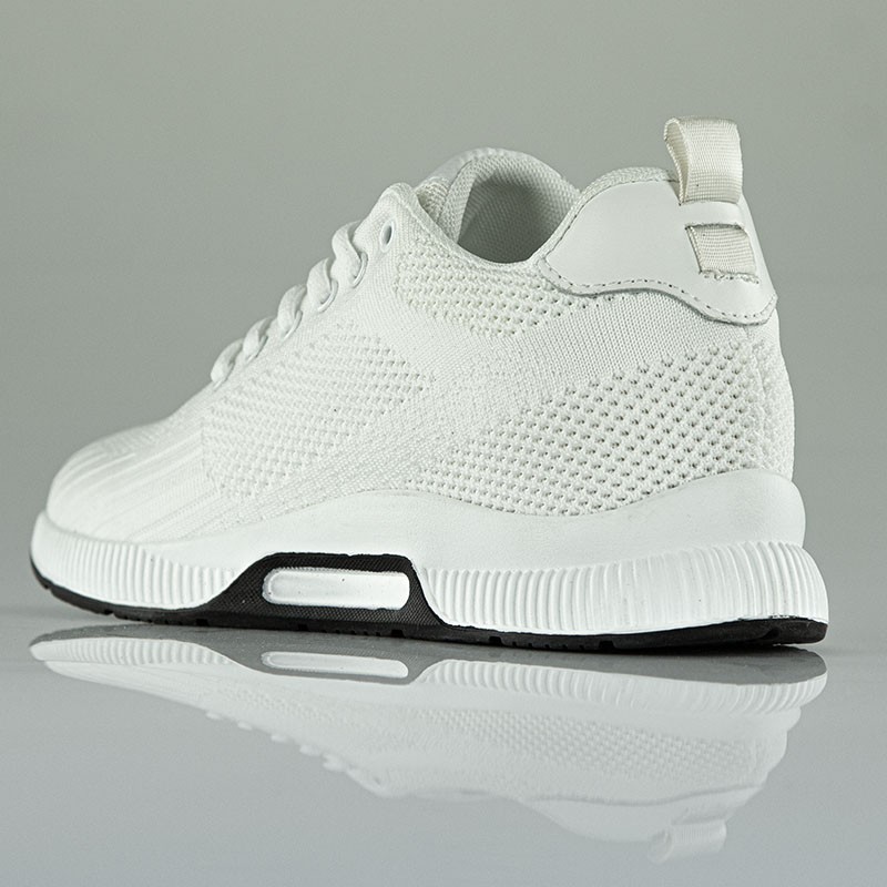 Sneaker męski podwyższający  | biały +5.5cm | Mario Bertulli