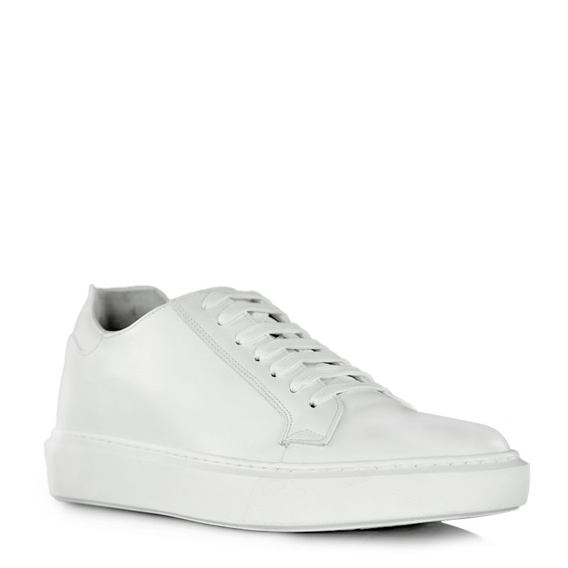 Sneaker z koturnem Męski | Biały +6 cm | Mario Bertulli