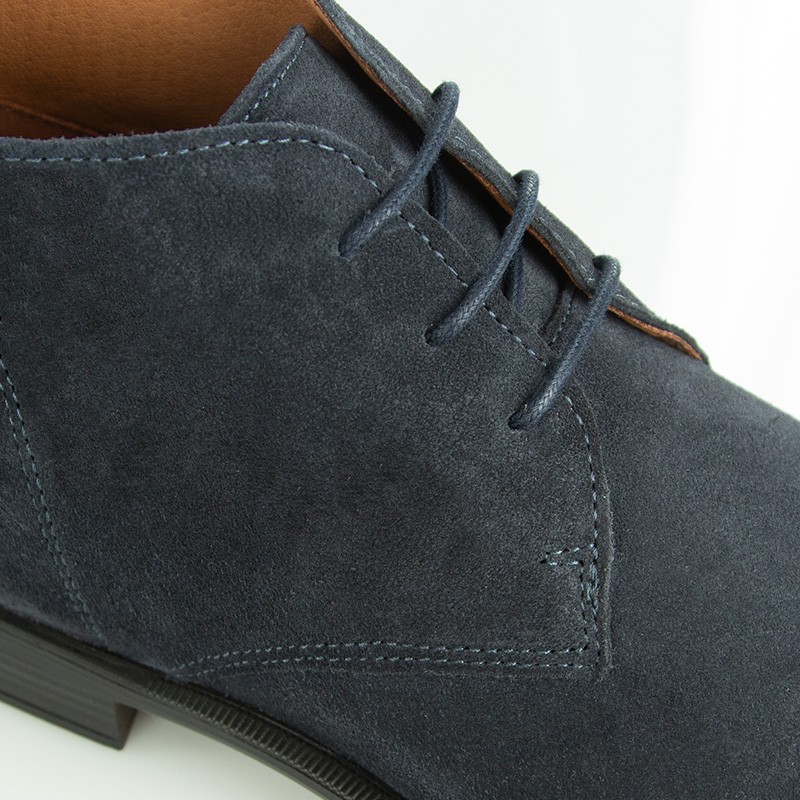 Męskie buty na koturnie | Granatowy +6,5 CM | Mario Bertulli