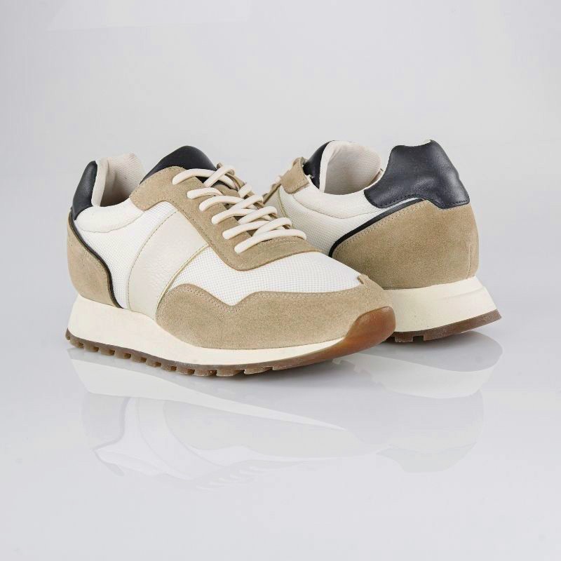 Bellagio Beżowe Sneakersy +7.5 cm
