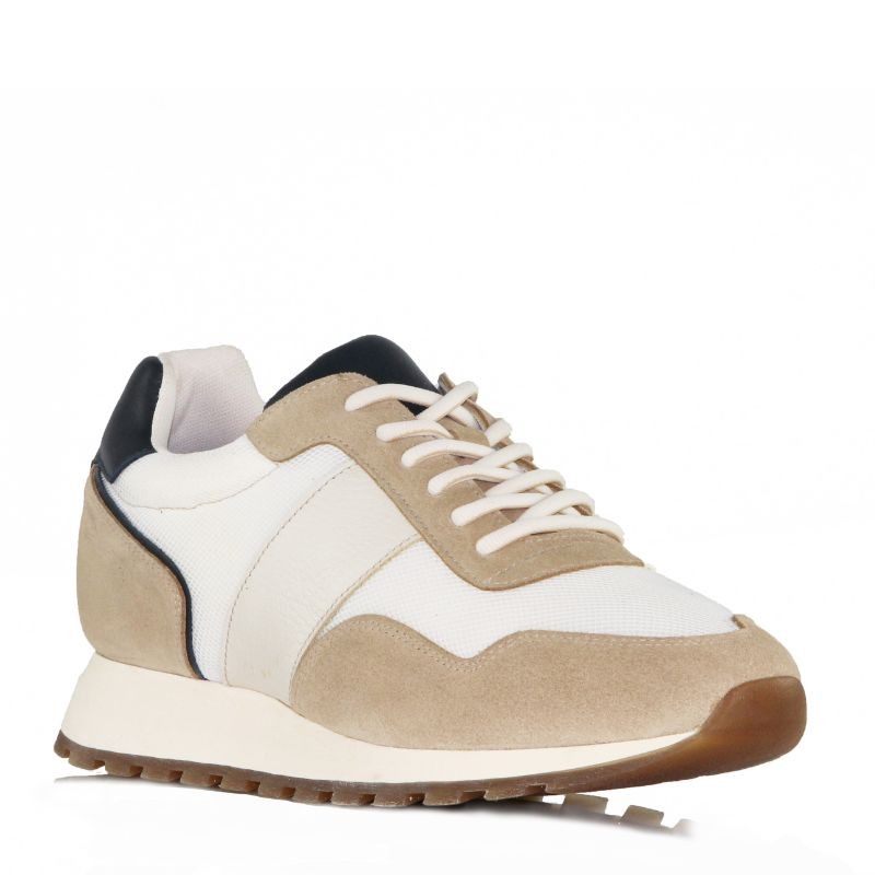 Bellagio Beżowe Sneakersy +7.5 cm