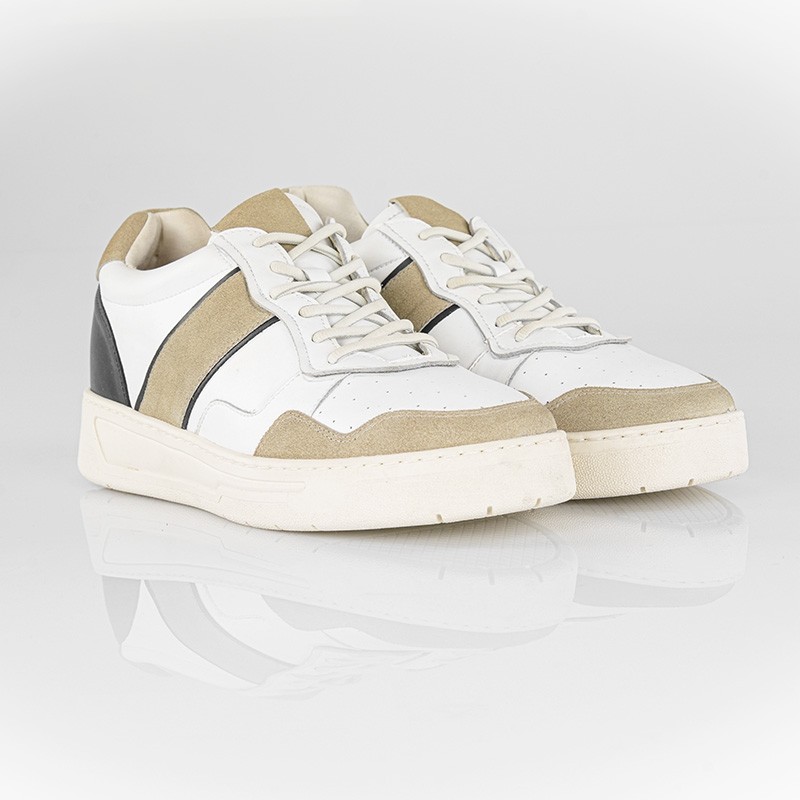 Asolo Sneakersy Podwyższające Białe +7 cm