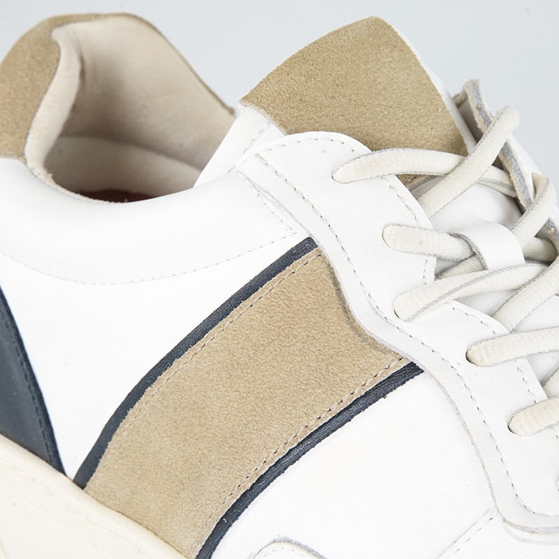 Asolo Sneakersy Podwyższające Białe +7 cm