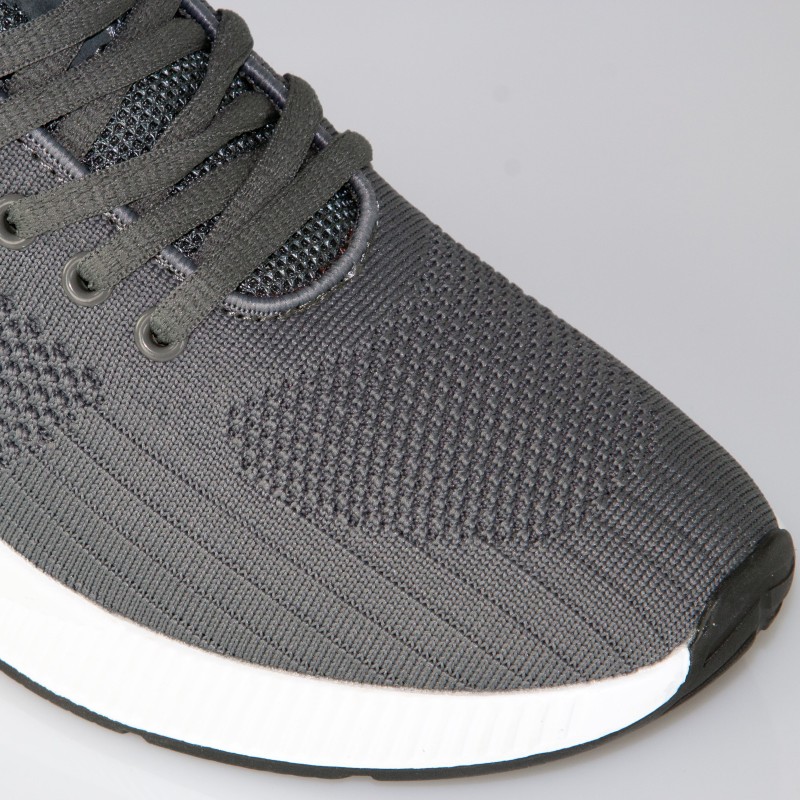 Sneakersy z podwyższeniem Anzio szare +5.5cm