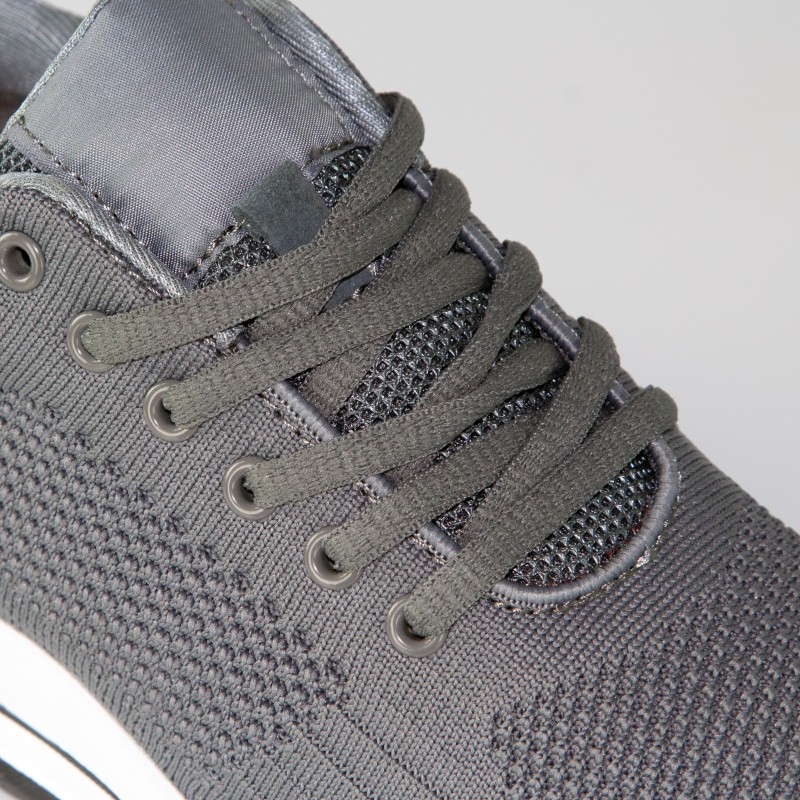 Sneakersy z podwyższeniem Anzio szare +5.5cm