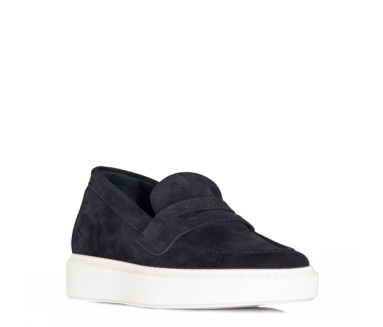 Rimini podwyższające mokasyny granatowe +6 cm