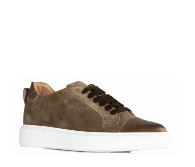 Milano Sneaker Rehaussantes Marron +6 cm