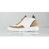 Sneakersy podwyższające Potenza beżowe +9cm