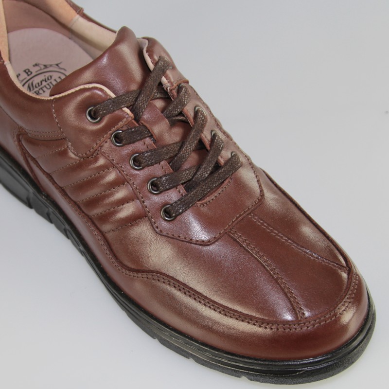 Buty podwyższające Pineto brązowe +7cm