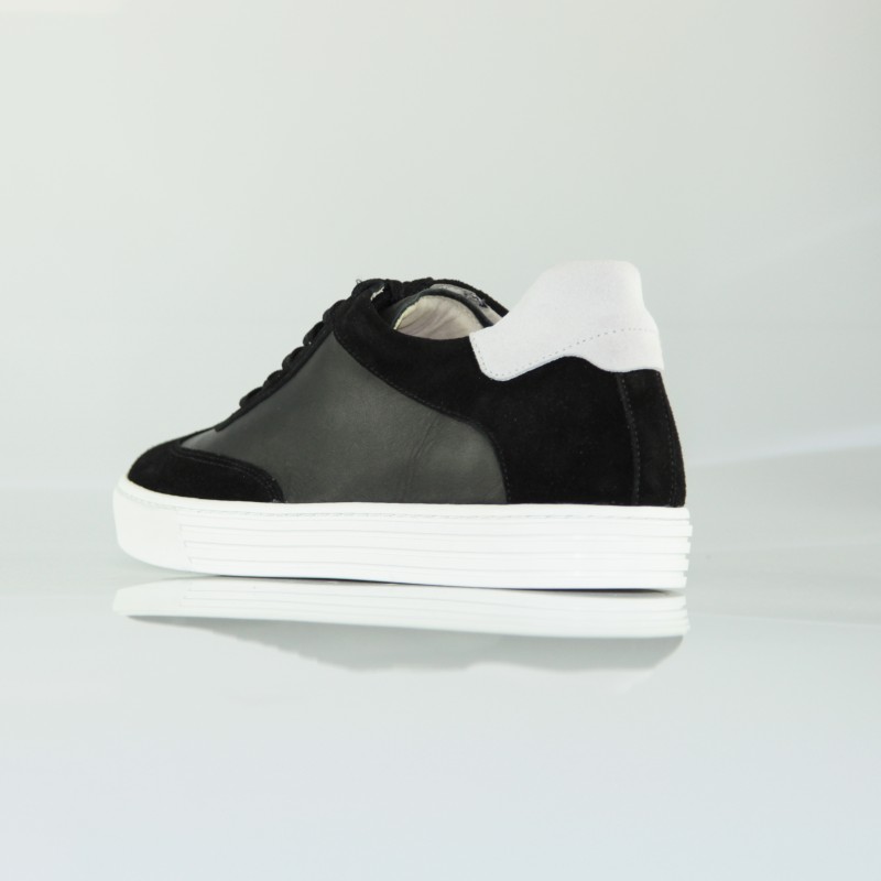 Treviso Sneakersy Podwyższające Czarne +6 cm