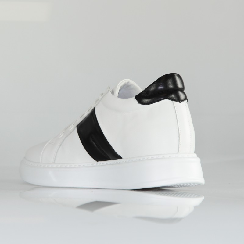 Vicenza Sneakersy Podwyższające Białe +7 cm