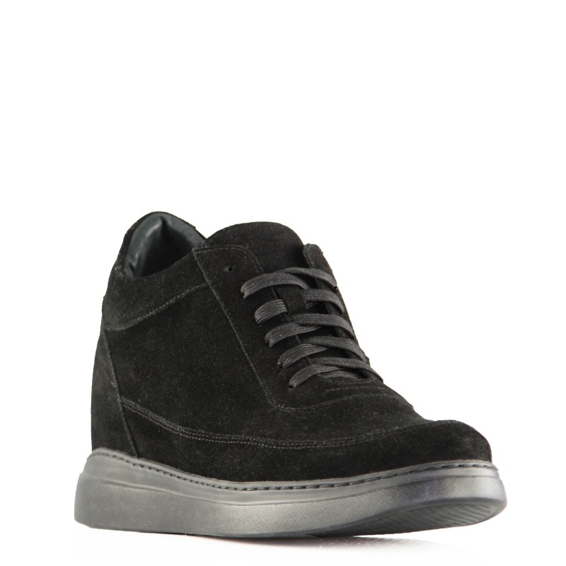 Sneakersy podwyższające Ravello czarne +9 cm