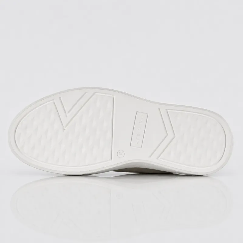 Sneaker z koturnem Męski | Biały +6 cm | Mario Bertulli