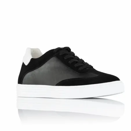 Treviso Sneakersy Podwyższające Czarne +6 cm