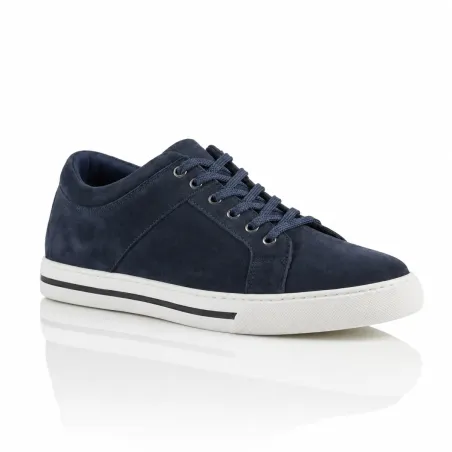 Męskie sneakersy podwyższające  | Niebieski +6 CM | Mario Bertulli