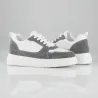 Assisi Sneakers podwyższające biało-szare +6 cm