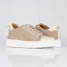 Sneakersy podwyższające Milano taupe +6 cm