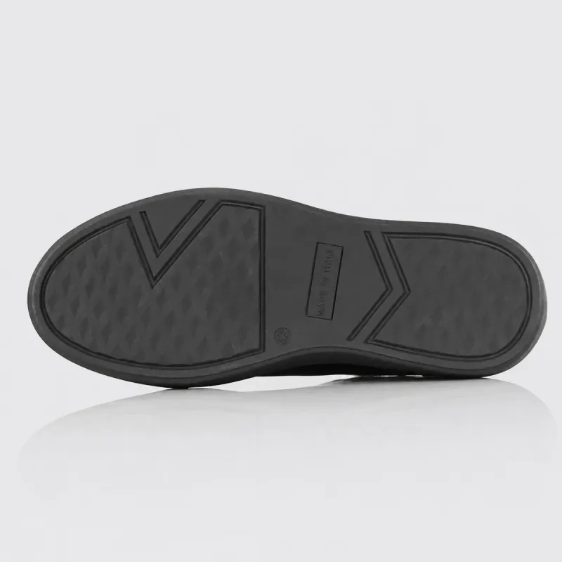 Męski sneaker na koturnie | czarny +6 cm | Mario Bertulli
