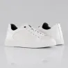 Sneakers na koturnie dla mężczyzn | biały +6 cm | Mario Bertulli