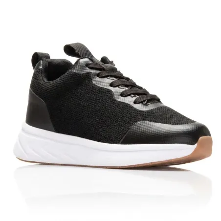 Sneakersy podwyższające Meda czarne +6.5cm