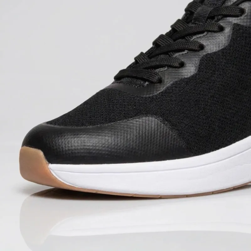 Sneakersy podwyższające Meda czarne +6.5cm
