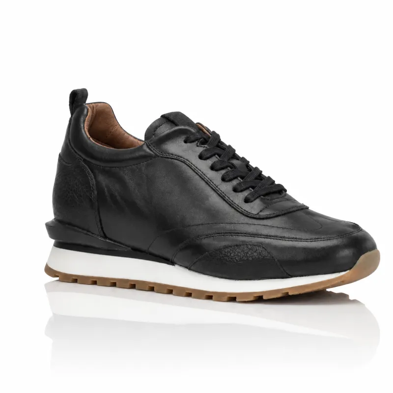 Buty sportowe podwyższające Lucca Noir Mario Bertulli | Komfort & Styl