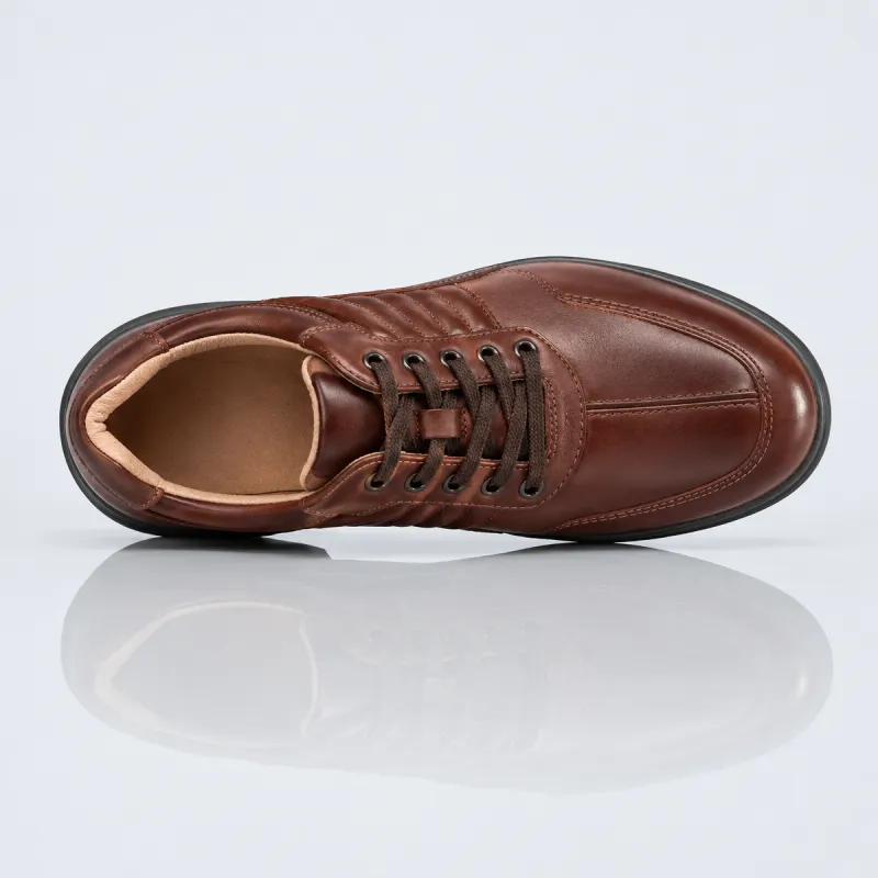 Buty podwyższające Pineto brązowe +7cm