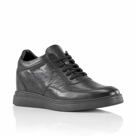 Sneaker z koturnem | Męskie | Czarny +9 cm | Mario Bertulli