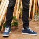 Sneakers Men with Heel - Blue - Nubuk - +2.2'' / +5,5 CM - Ariano - Mario Bertulli