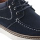 Boat Shoes with Height Increasing Sole Men - Blue - Nubuk - +2.2'' / +5,5 CM - Pistoia - Mario Bertulli