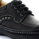 Derby Shoes with Height Increasing Sole Men - Black - Leather - +3.0'' / +7,5 CM - Leisure - Mario Bertulli