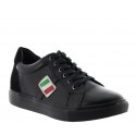 Elevator Sports Shoes Men - Black - Leather - +2.0'' / +5 CM - Rocchetta - Mario Bertulli