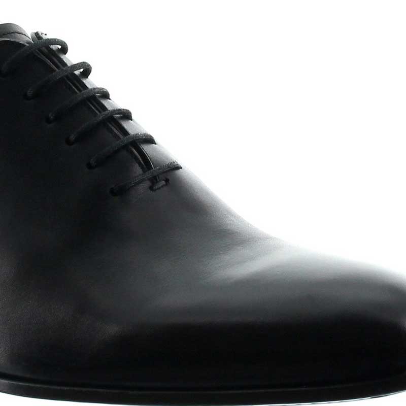 Oxford Shoe with Height Increasing Sole Men - Black - Full grain calf leather - +2.4'' / +6 CM - Luxury - Mario Bertulli