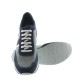 Sneakers with Heel for Men - Blue - Daim - +2.8'' / +7 CM - Siponto - Mario Bertulli