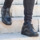 Height Increasing Derby Shoes Men - Black - Leather - +3.0'' / +7,5 CM - Leisure - Mario Bertulli