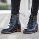 Height Increasing boots Men - Black - Leather - +3.2'' / +8 CM - Leisure - Mario Bertulli