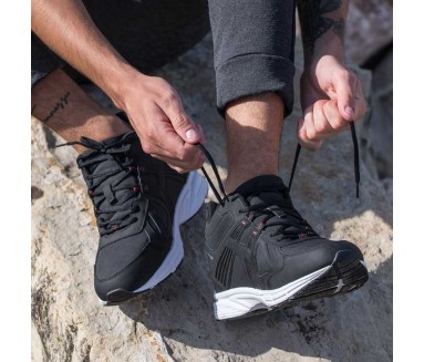 Elevator Sports Shoes | Black+7.5cm | Mario Bertulli