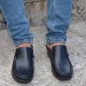 Elevator Sandals Men - Black - Leather - +2.2'' / +5,5 CM - Malpensa - Mario Bertulli