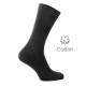 Black cotton stretch socks - Luxury Cotton Socks for Men from Mario Bertulli - specialist in height increasing shoes