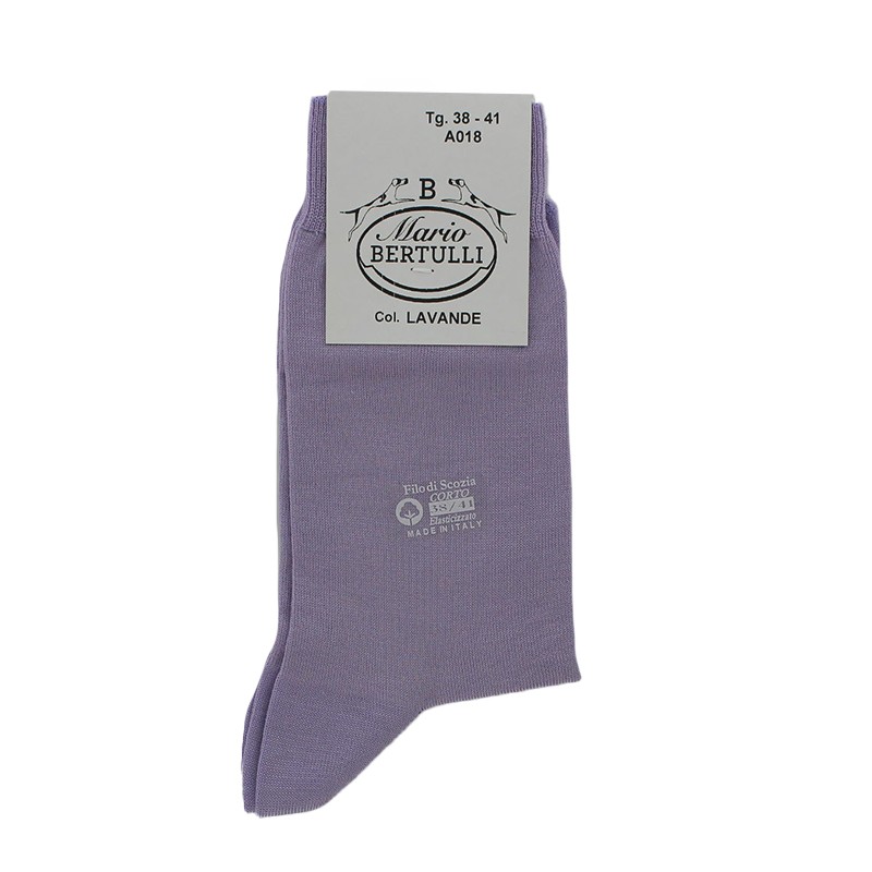 Lavender Scottish lisle thread socks - Scottish Thread Socks from Mario Bertulli - specialist in height increasing shoes