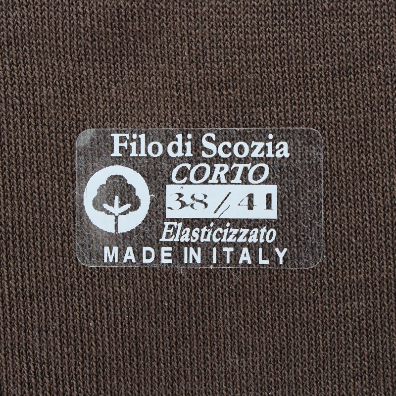 Brown Scottish lisle thread socks - Scottish Thread Socks from Mario Bertulli - specialist in height increasing shoes