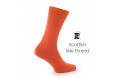 Orange Scottish lisle thread socks - Scottish Thread Socks from Mario Bertulli - specialist in height increasing shoes