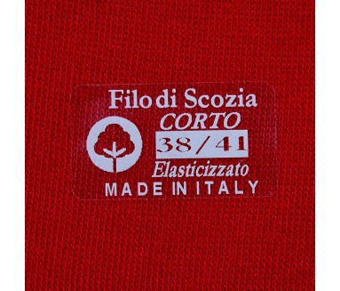 Red Scottish lisle thread socks - Scottish Thread Socks from Mario Bertulli - specialist in height increasing shoes