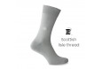 Grey Scottish lisle thread socks - Scottish Thread Socks from Mario Bertulli - specialist in height increasing shoes