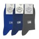 3 pairs socks box - blue/anthracite/dark blue - Luxury Men's Socks Online from Mario Bertulli - specialist in height increasing 