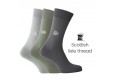 3 pairs socks box - grey/green/light grey - Luxury Men's Socks Online from Mario Bertulli - specialist in height increasing shoe
