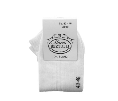 Sport socks white - Luxury Sports Socks from Mario Bertulli - specialist in height increasing shoes