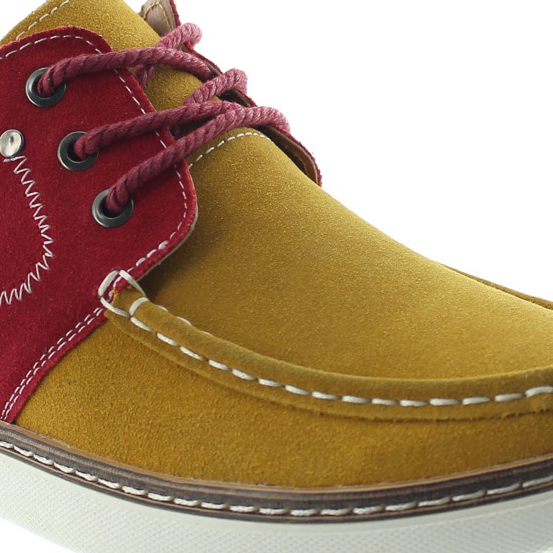 Pistoia Height Increasing Shoes Cognac/red +5.5cm